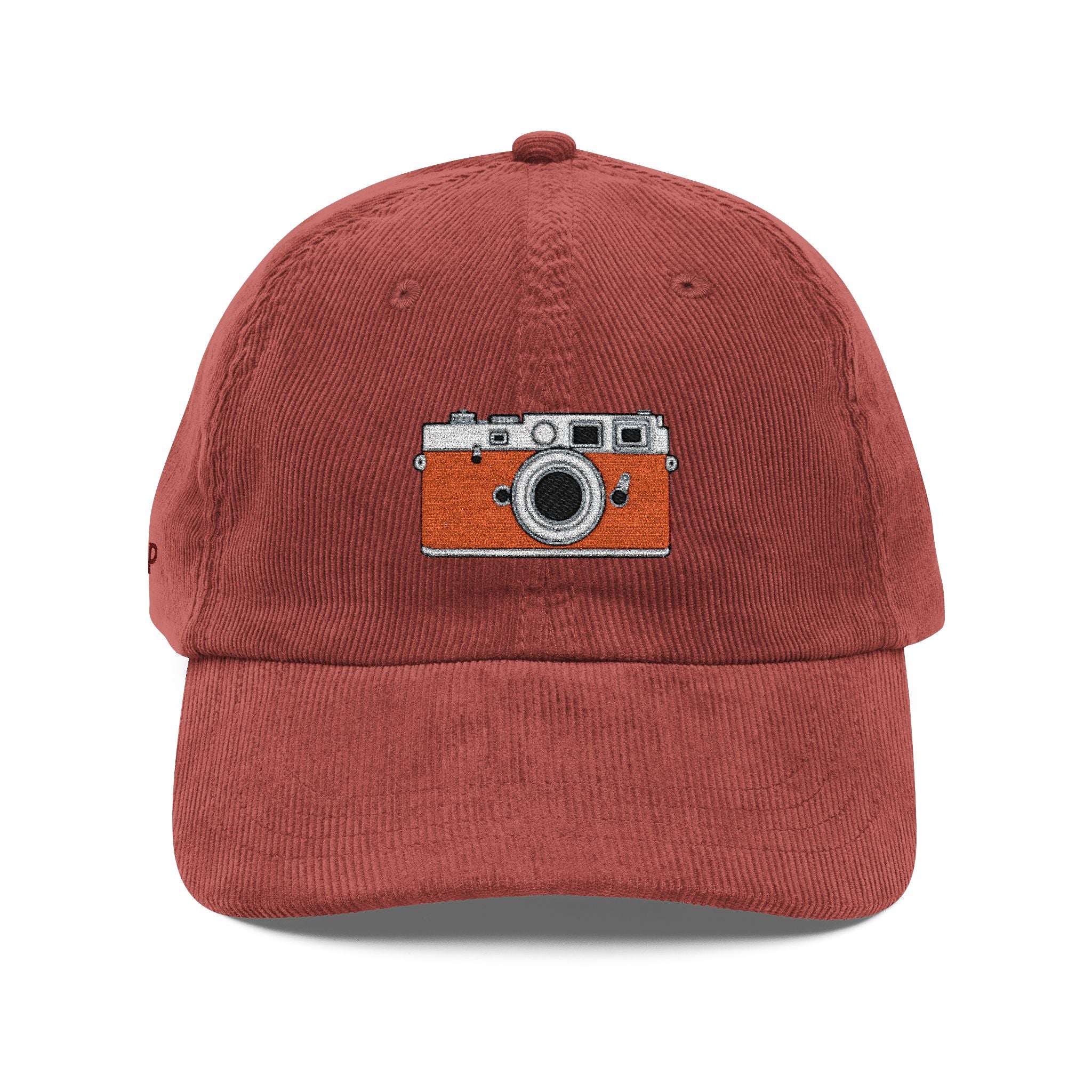 Snap! — Vintage Embroidered Corduroy Camera/Photographer Hat
