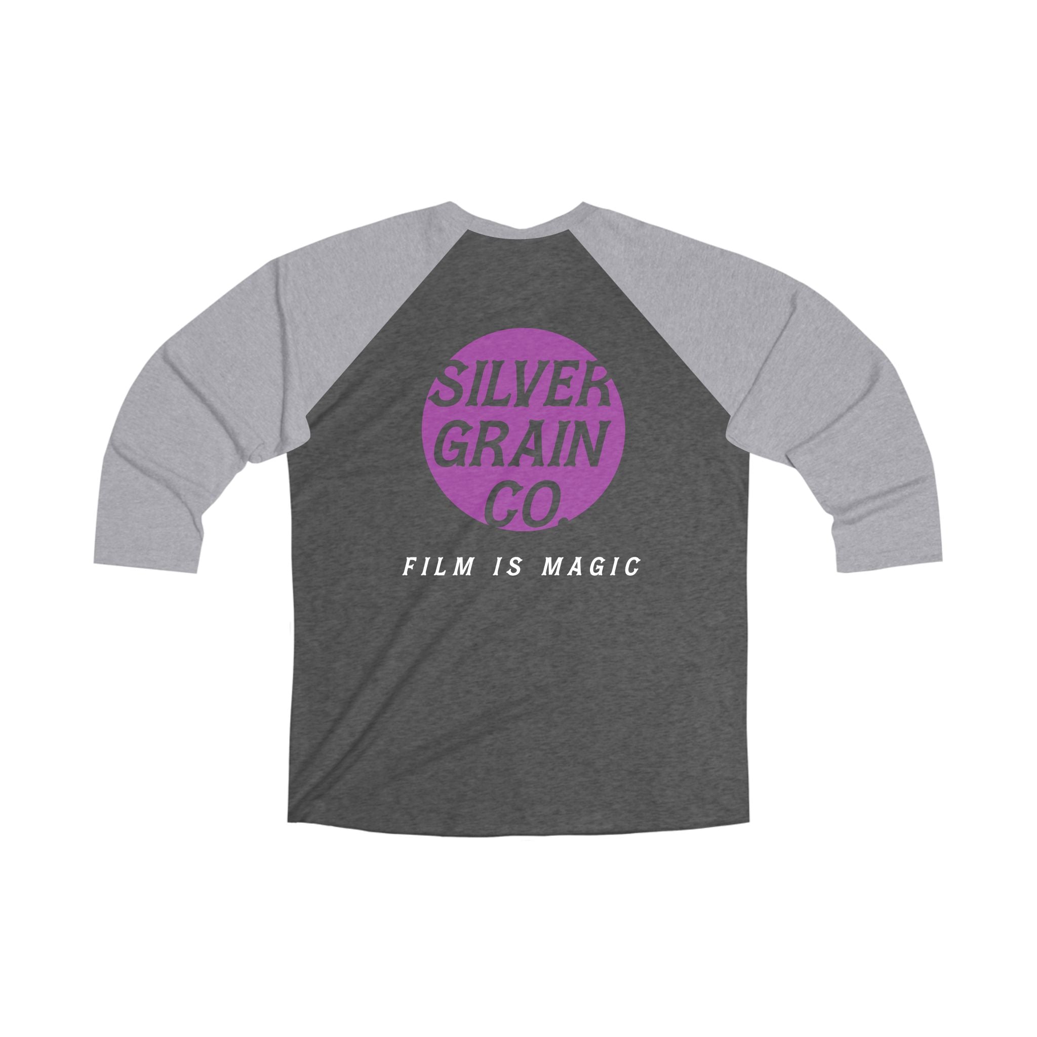 Silver Grain Co. Raglan Tee – 'Film Is Magic' Vintage Baseball Shirt