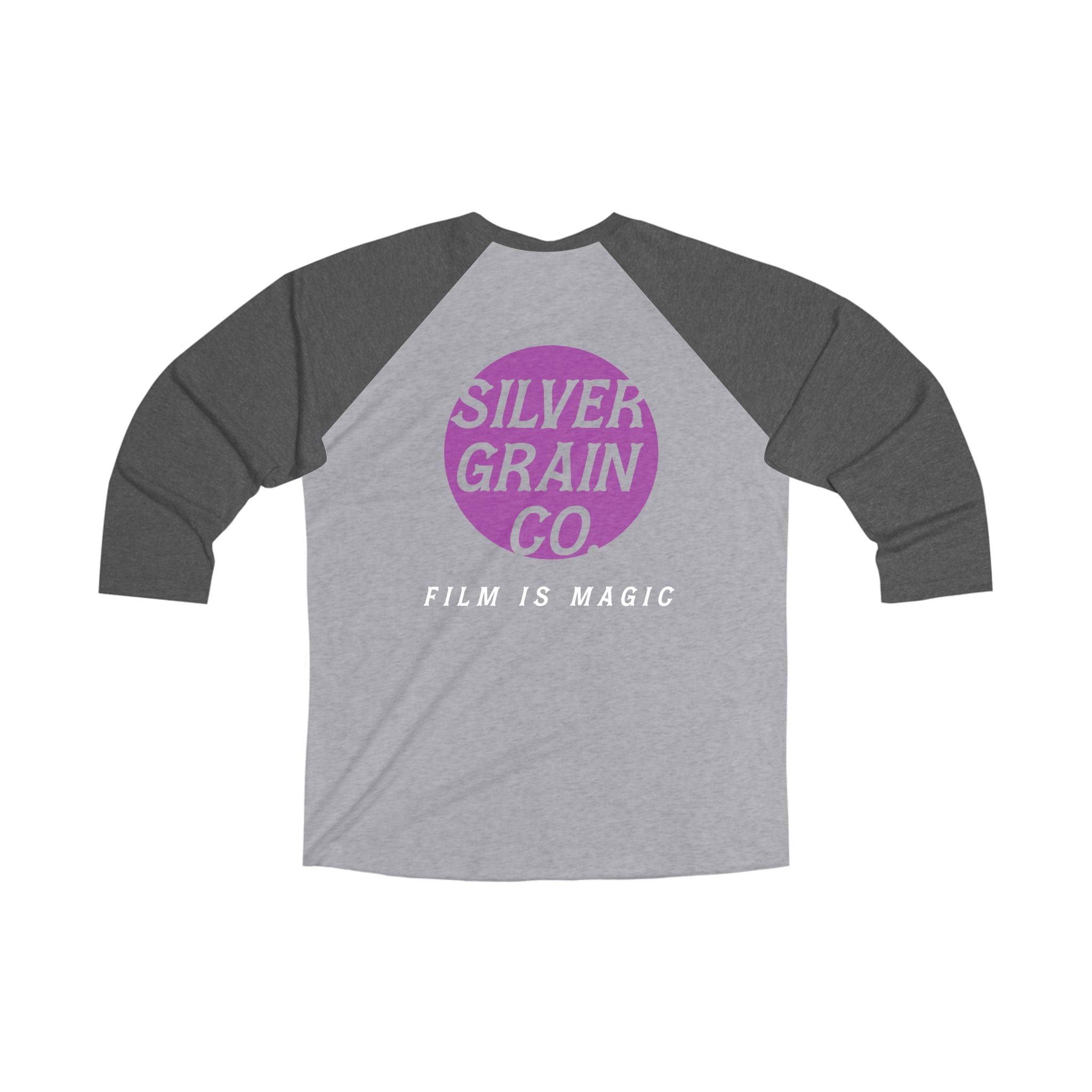 Silver Grain Co. Raglan Tee – 'Film Is Magic' Vintage Baseball Shirt