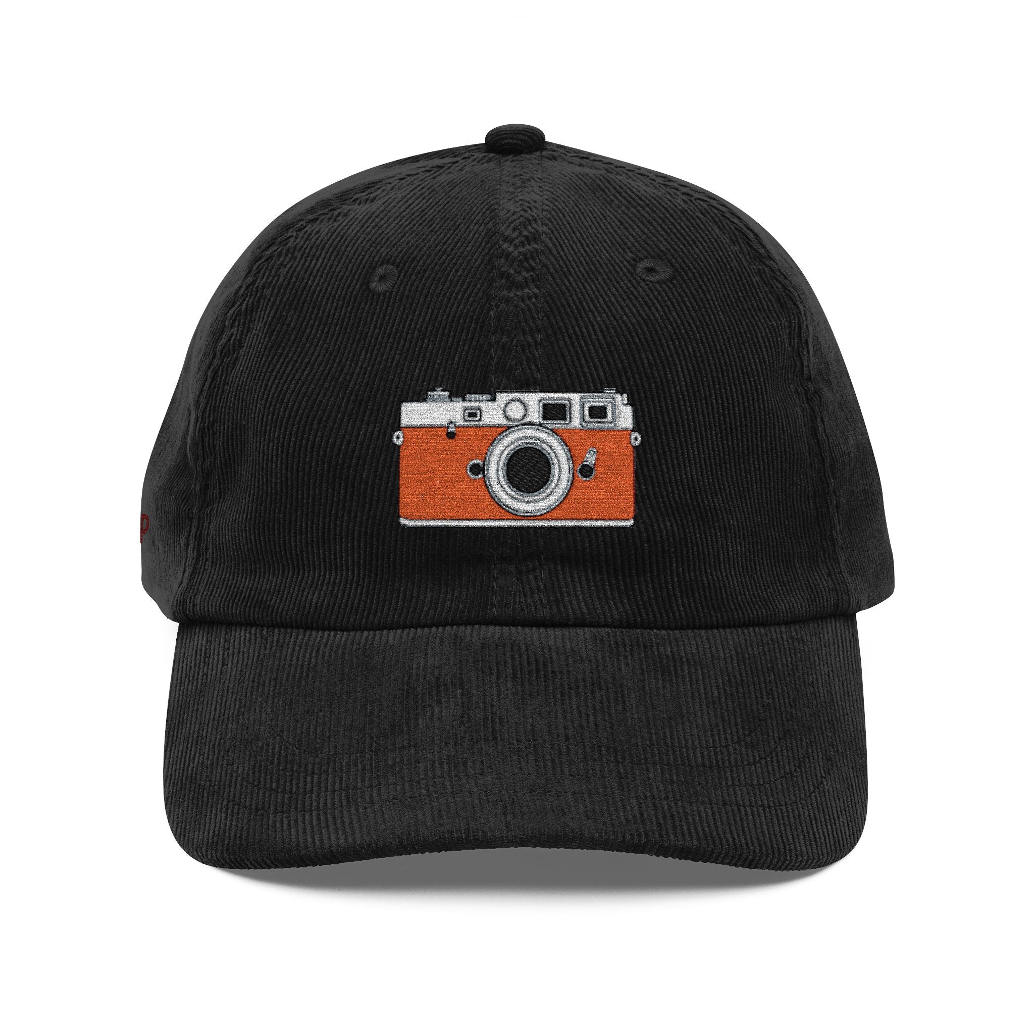 Snap! — Vintage Embroidered Corduroy Camera/Photographer Hat