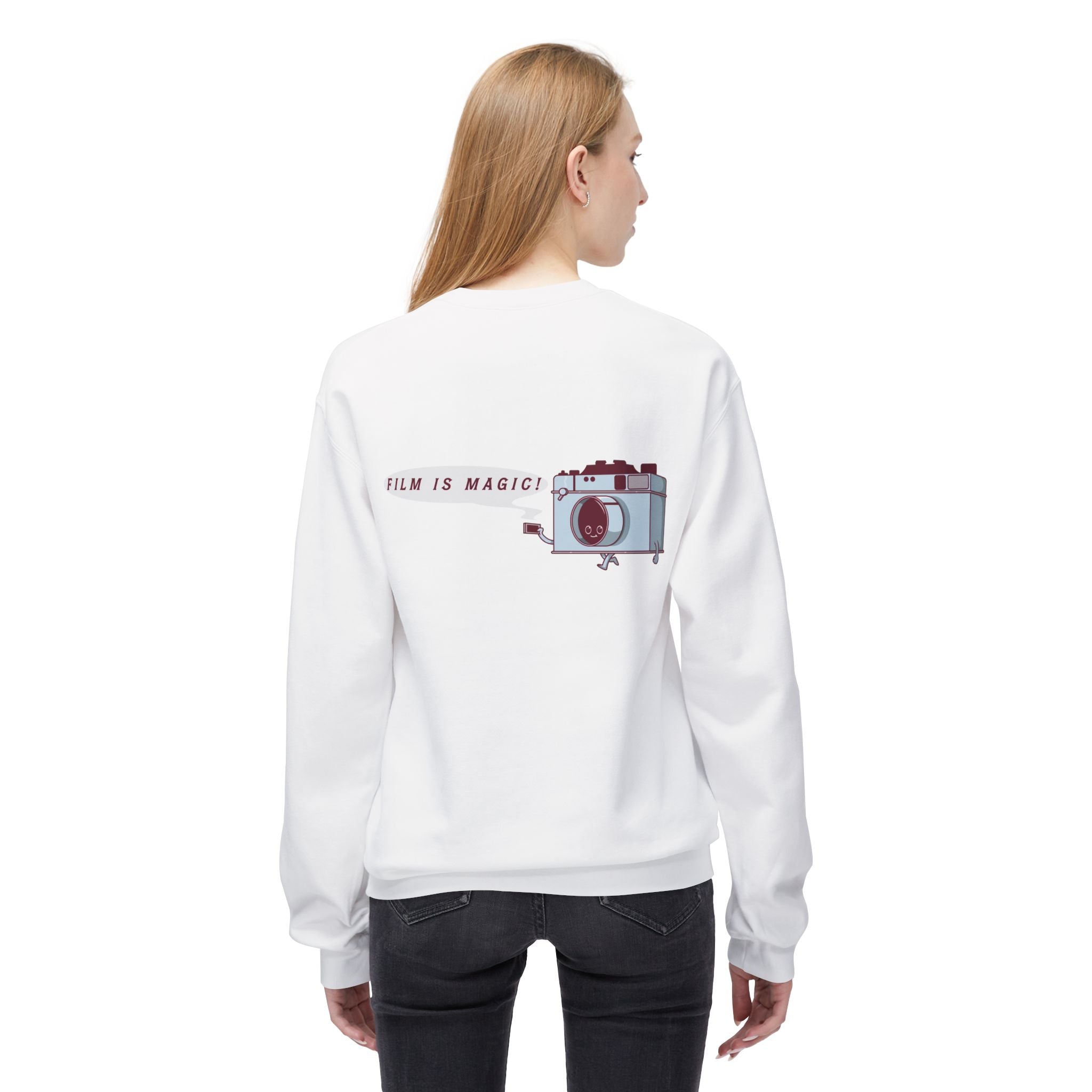 Film Is Magic Sweatshirt — Retro Camera Crewneck for Photographers
