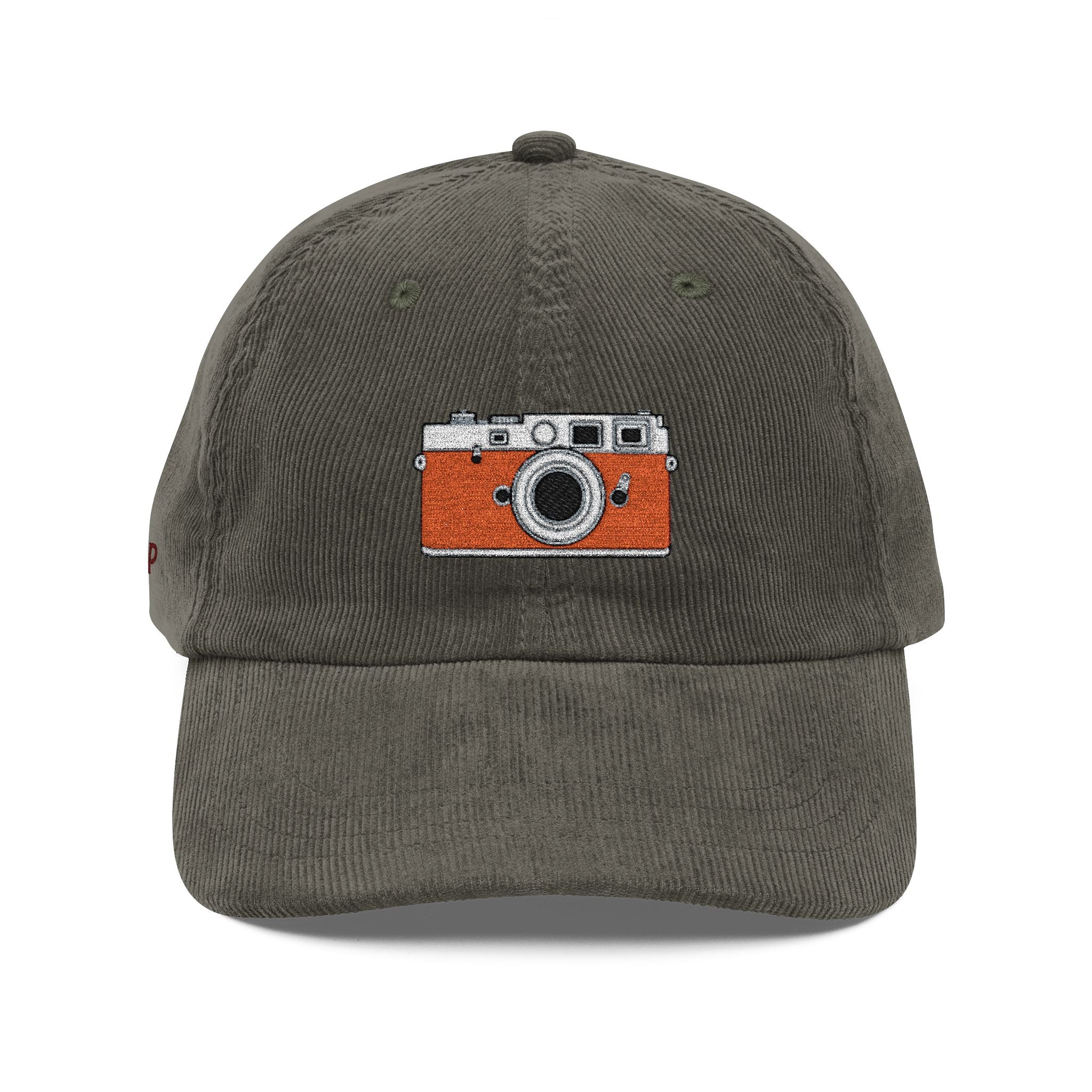 Snap! — Vintage Embroidered Corduroy Camera/Photographer Hat