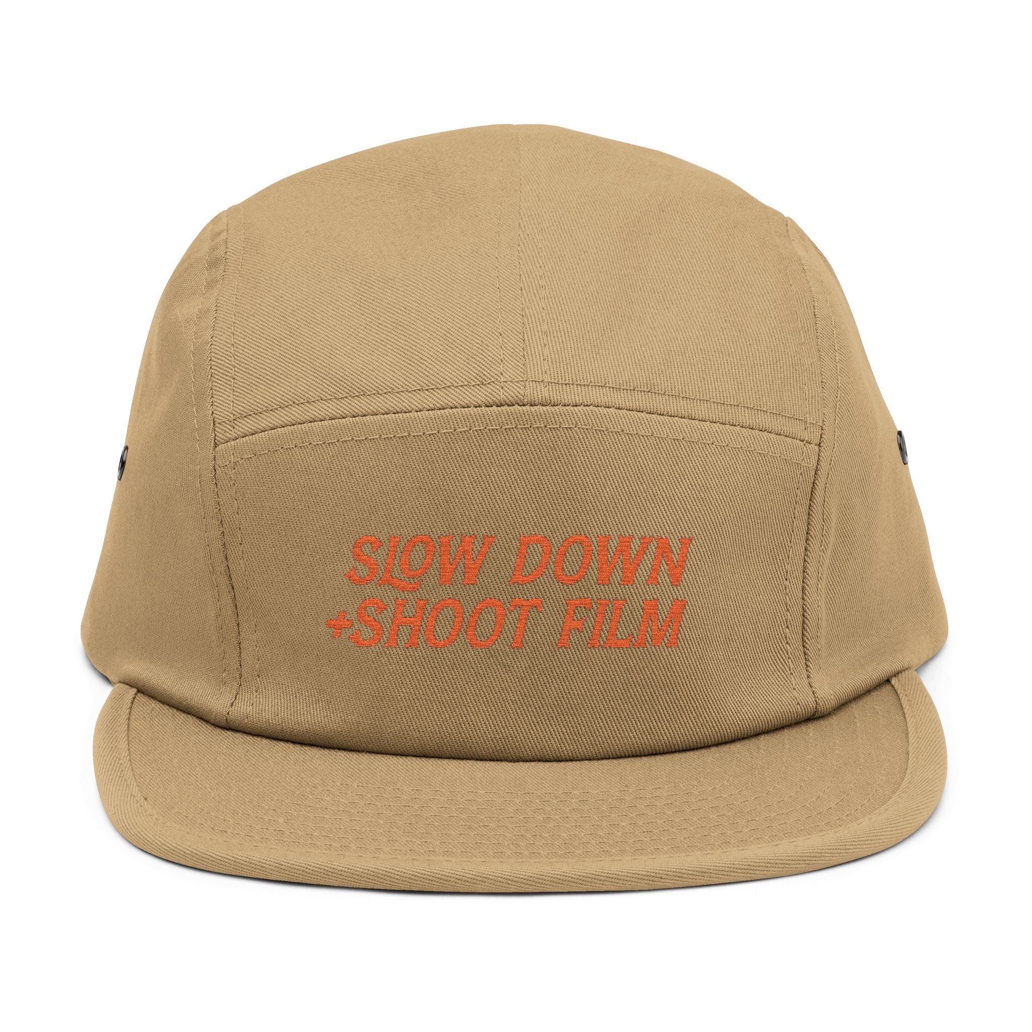 Slow Down +Shoot Film: Soft-structured five-panel cap