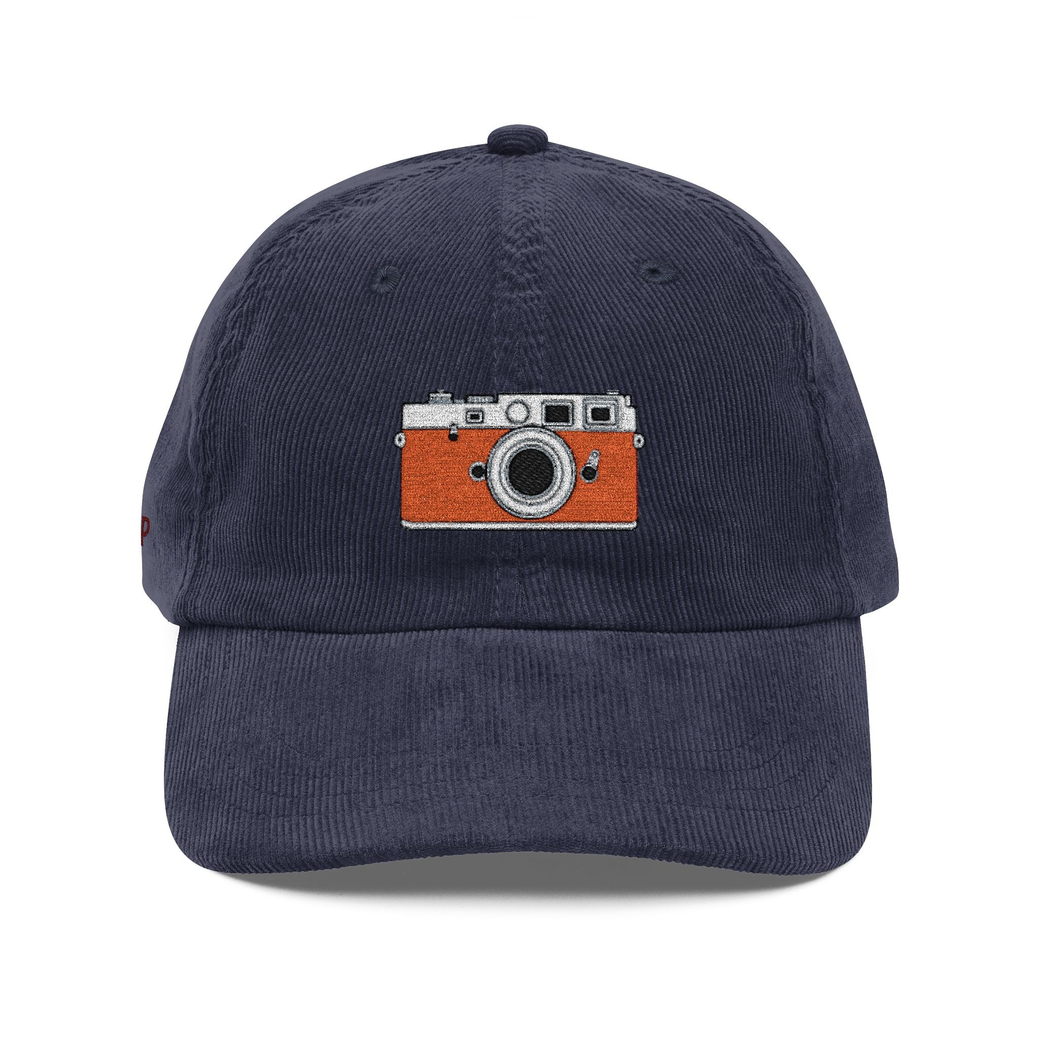 Snap! — Vintage Embroidered Corduroy Camera/Photographer Hat