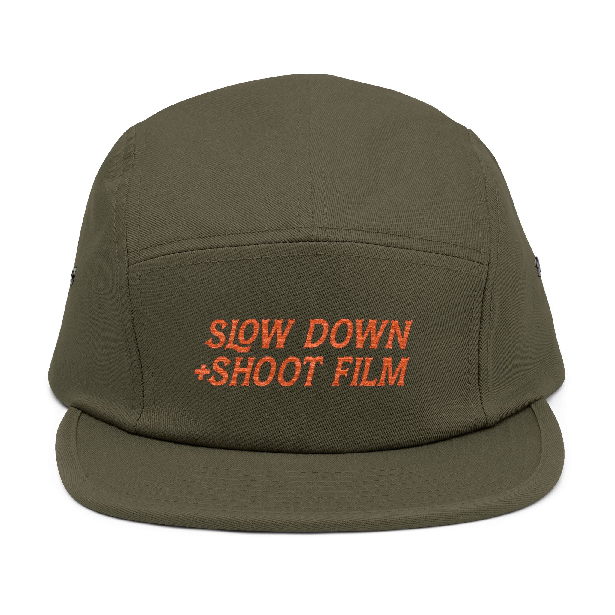 Slow Down +Shoot Film: Soft-structured five-panel cap