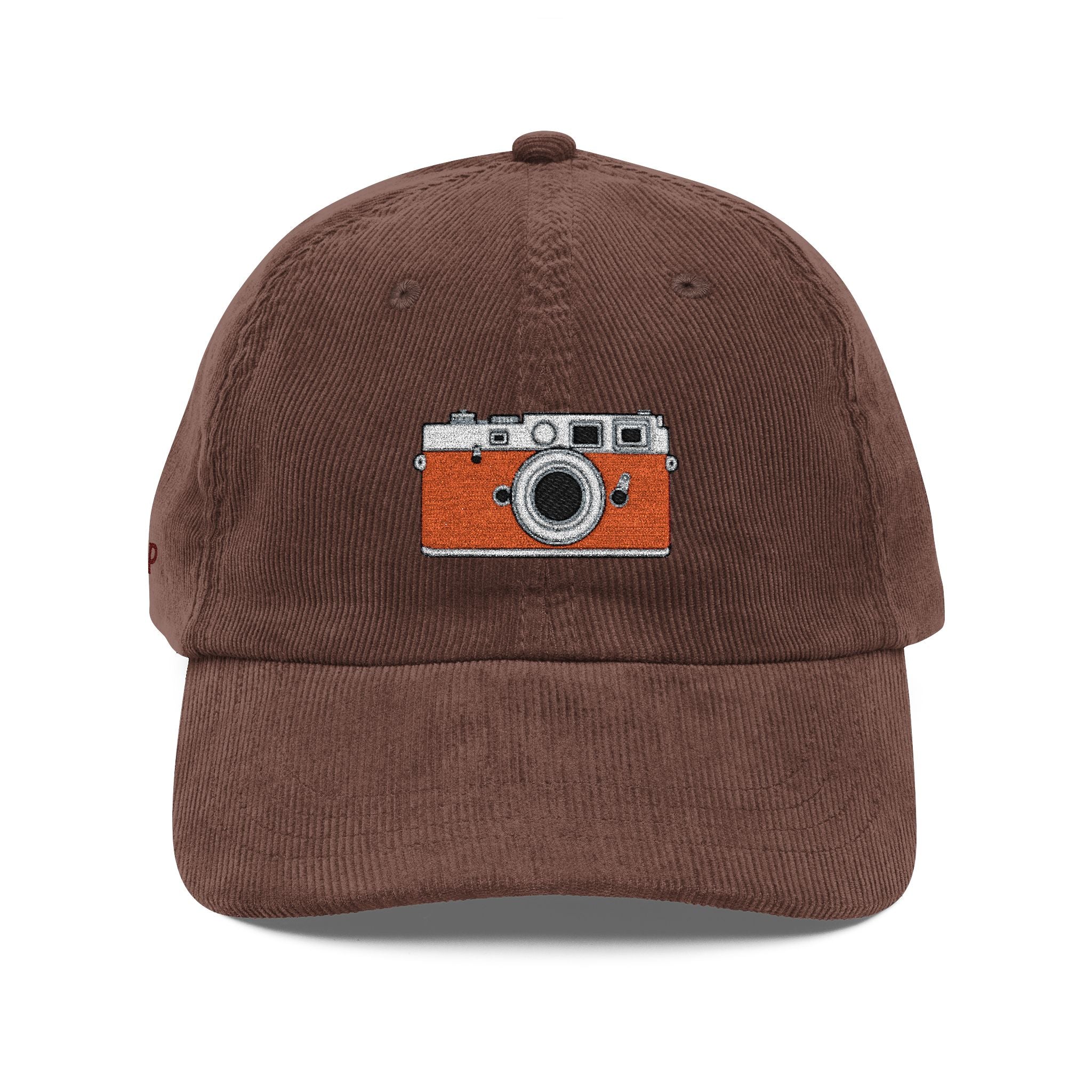 Snap! — Vintage Embroidered Corduroy Camera/Photographer Hat