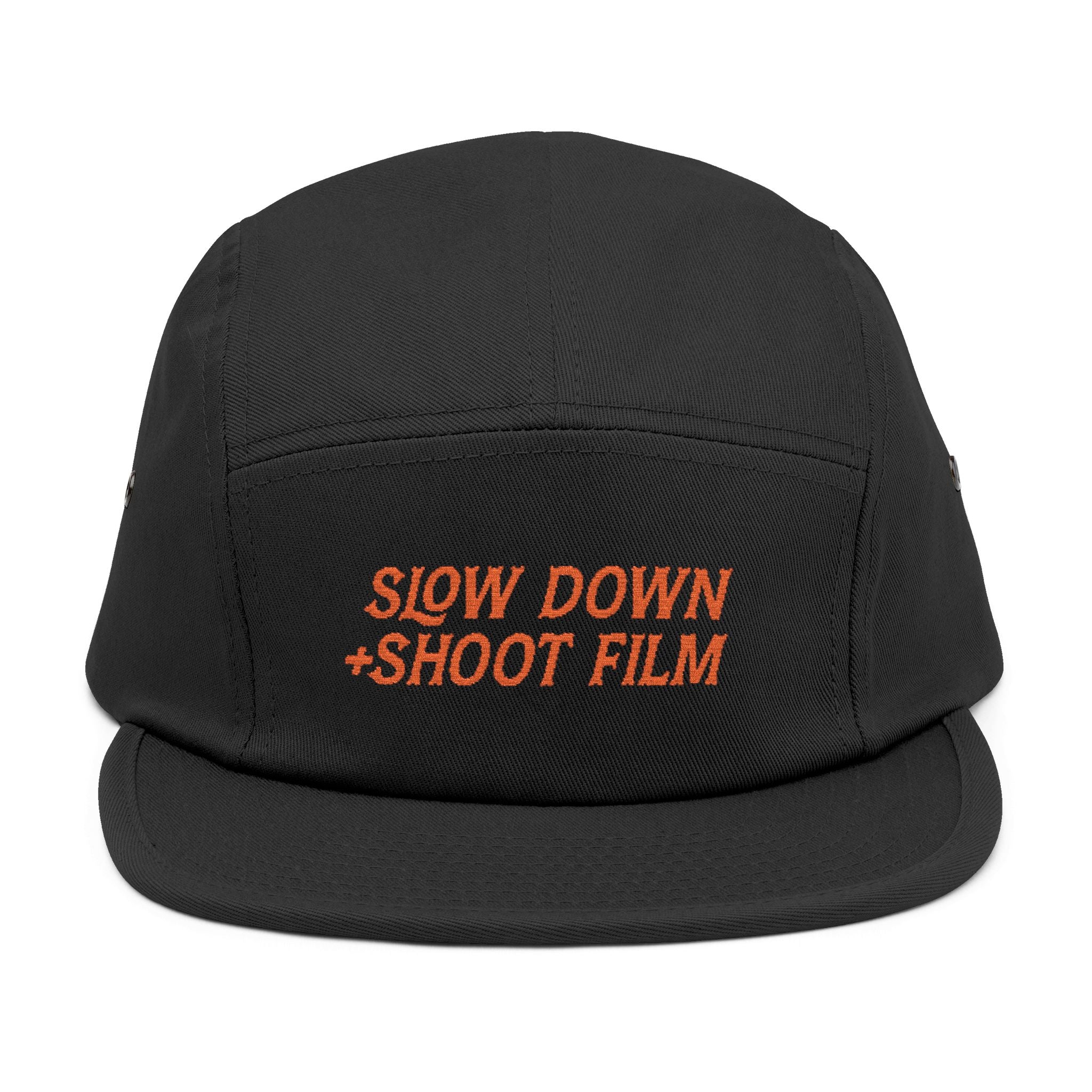 Slow Down +Shoot Film: Soft-structured five-panel cap