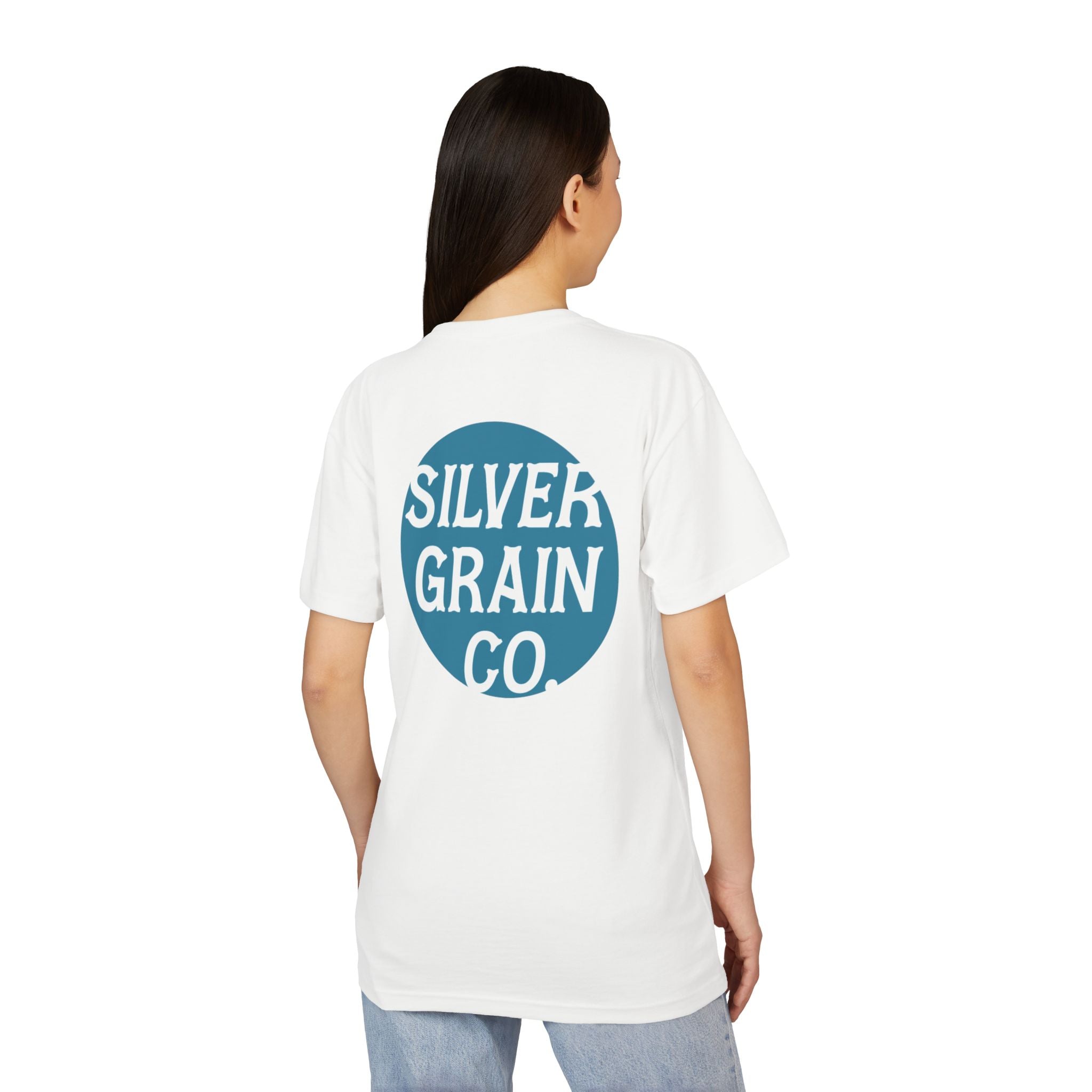 Silver Grain Co. Logo T-Shirt — Minimal Chest Badge Tee