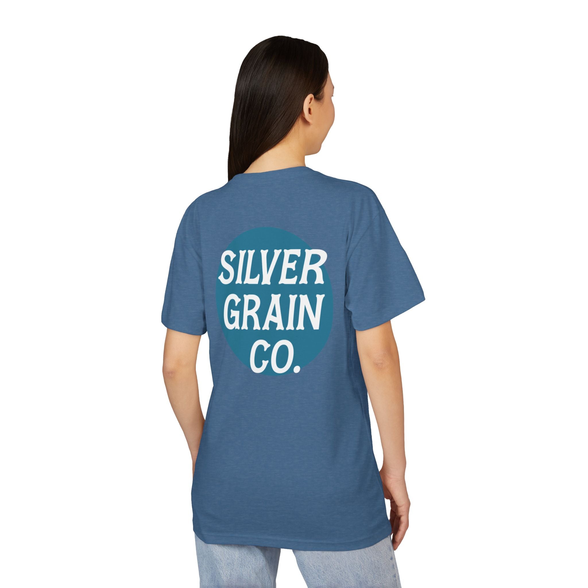 Silver Grain Co. Logo T-Shirt — Minimal Chest Badge Tee