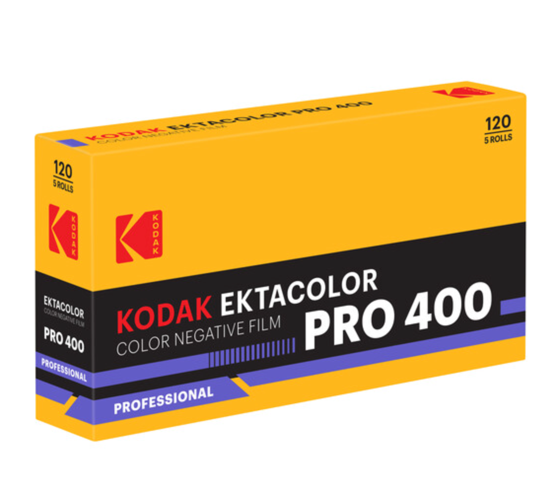Kodak Ektacolor Pro 400 Color Negative Film (120 Roll Film, 5-Pack)
