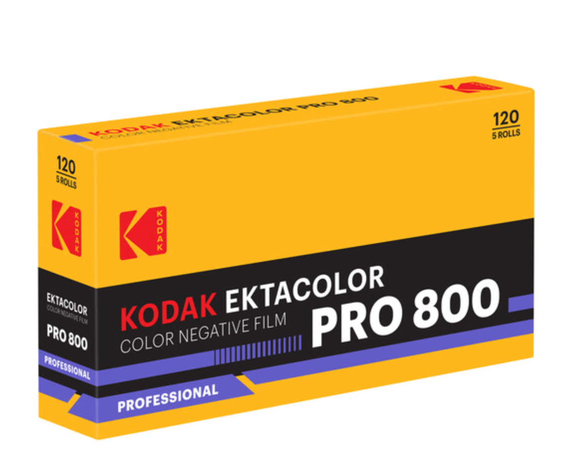 Kodak Ektacolor Pro 800 Color Negative Film (120 Roll Film, 5-Pack)